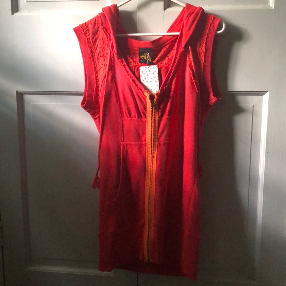 Free people zip up beachy dress